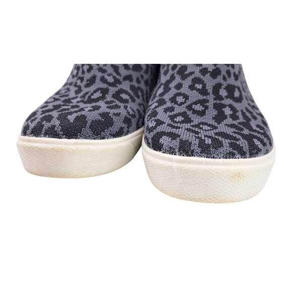 Ryka Vera Slip-On Leopard Print Ankle Sneakers Women Size 9.5 Black Knit Leather - Picture 10 of 12